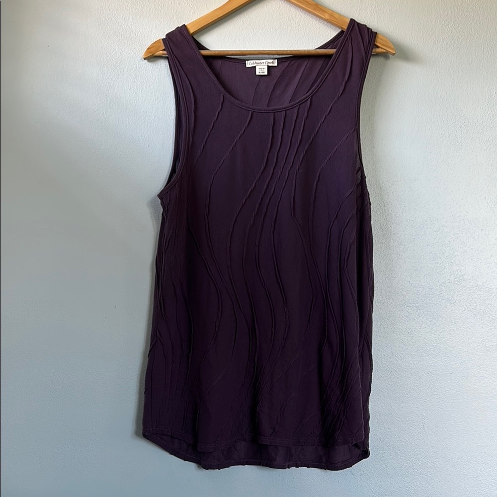 Coldwater Creek Purple Knit Top XL